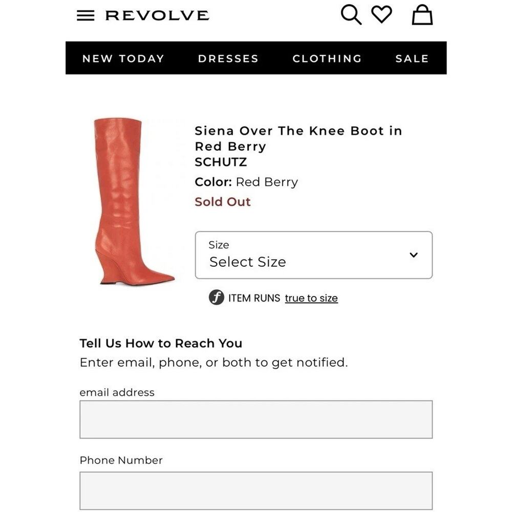 Sz 9 ❤️ Schutz Women’s Siena Knee Boot in Red Flame Genuine Leather Pointed Toe - Picture 4 of 14